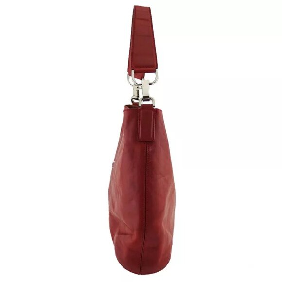 HIROFU shoulder bag H mark leather Authentic Used C4156 - Picture 5 of 9